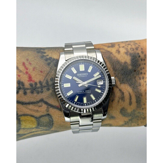 Custom Seiko Mod • Blue 62mas Datejust • 36mm
